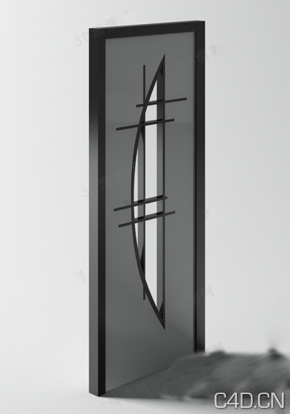 弯月造型/钢化门3D模型：Steel doors - C4D之家 - 40105-130P1142558.jpg
