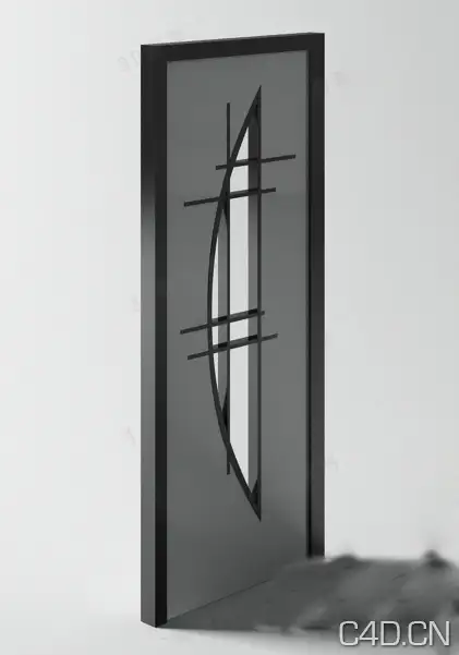 弯月造型/钢化门3D模型：Steel doors - C4D之家 - 40105-130P1142558.jpg