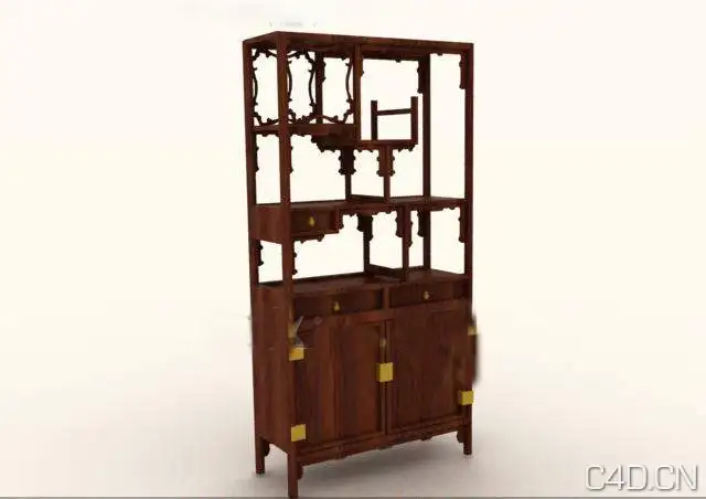 博古架3D模型：Shelf - C4D之家 - 40105-130I1101919.jpg