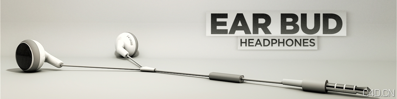 耳机3D模型 Ear-Buds - C4D之家 - Ear-Buds.jpg