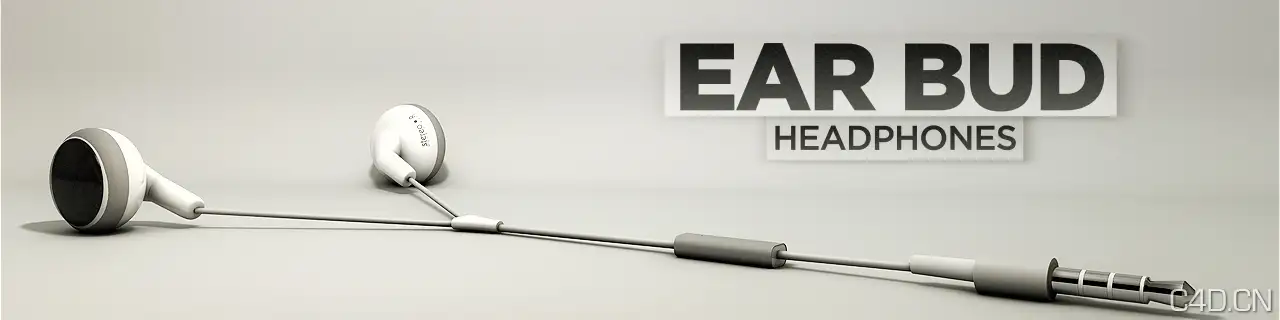 耳机3D模型 Ear-Buds - C4D之家 - Ear-Buds.jpg