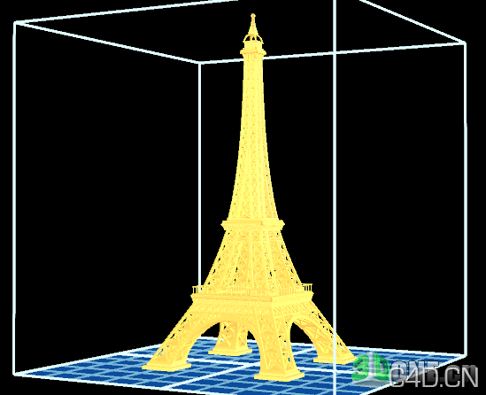 3D打印机模型：埃菲尔铁塔 eiffel - C4D之家 - 203744w8hi7wap7liab9b6.png