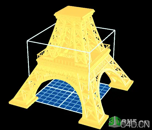 3D打印机模型：埃菲尔铁塔 eiffel - C4D之家 - 204053rq8hzmu8umq50n05.png