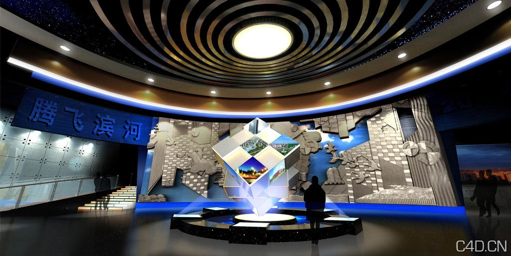 展厅序厅设计设计图-腾飞滨河