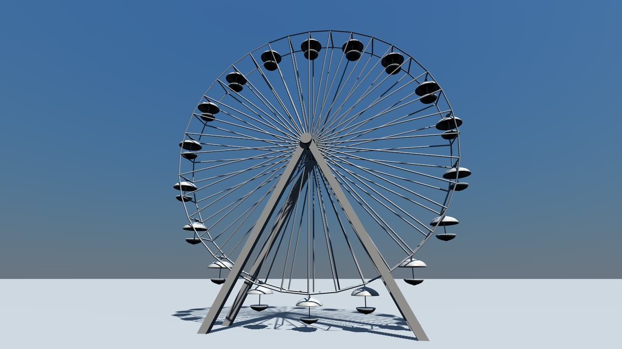 水车3D模型：Waterwheel - C4D之家 - nvbc.jpg