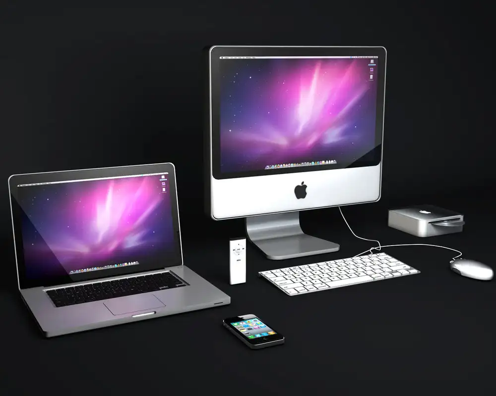 苹果产品渲染：C4D Apple iMac packhere