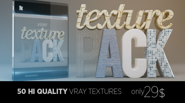 C4D VR贴图库下载 - VRay Texture Pack for Cinema 4D