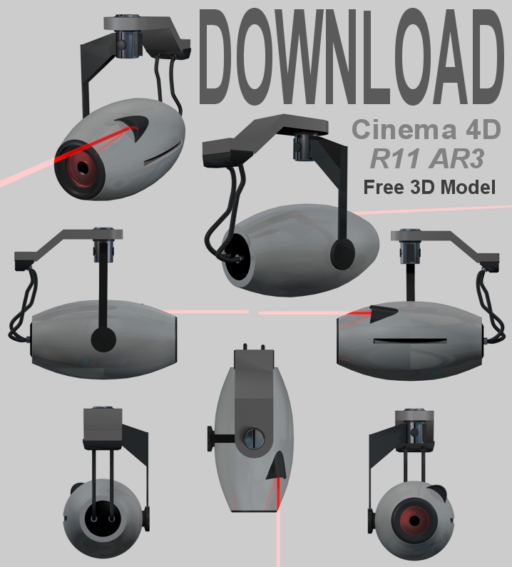 监控设备3D模型：Portal Camera Model