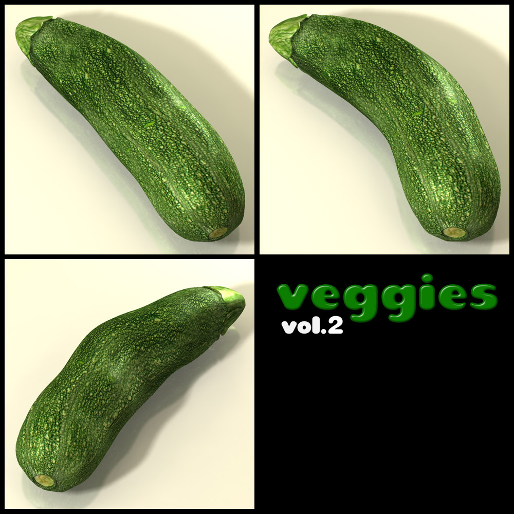 蔬菜3D模型收集|Poser DAZ Exnem Veggies Vol 2