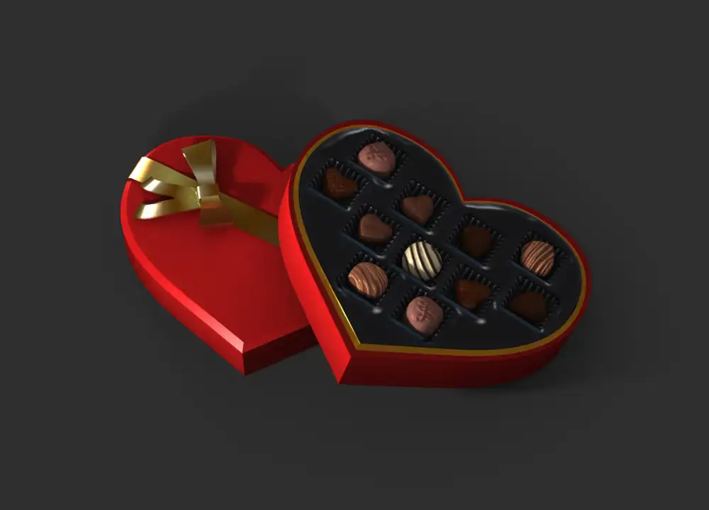 巧克力和巧克力包装盒3D模型|Poser DAZ Exnem Chocolates - Props