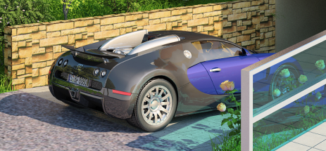 很酷的布加迪 跑车 模型 带贴图，c4d模型，vray材质 - C4D之家 - 布加迪.png