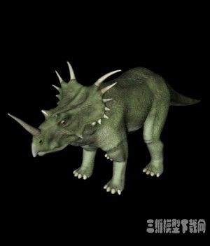 恐龙3D模型：戟龙（Styracosaurus） - C4D之家 - 20121010091014837.jpg