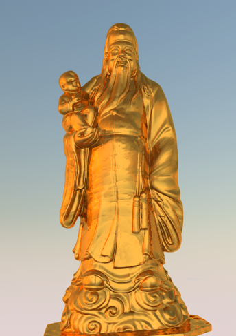 福星神像雕塑3D模型 - C4D之家 - Snip20130911_10.png