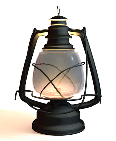 煤油灯3D模型 002