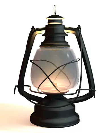 煤油灯3D模型 002