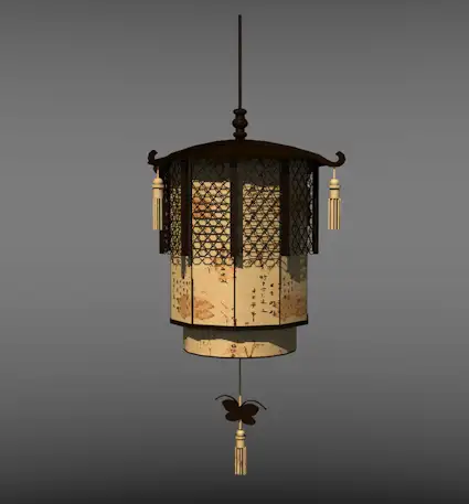 中式灯笼3D模型 - C4D之家 - Snip20130916_7.png