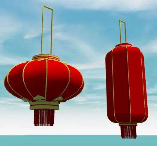 大红灯笼3D模型 Red Lantern - C4D之家 - Snip20130916_16.png
