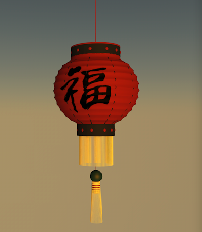 红灯笼3D模型 Lantern models