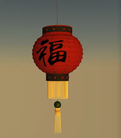 红灯笼3D模型 Lantern models