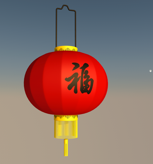 红色大灯笼 3D模型 Raise the Red Lantern