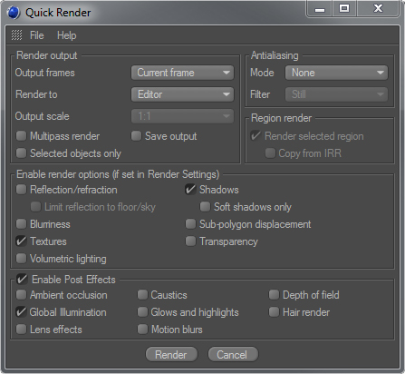 [C4D插件]QuickRender - C4D之家 - qrmainwindow.jpg