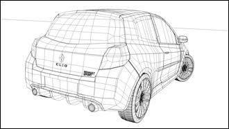 雷诺汽车3D模型 renault car models - C4D之家 - Clio Back Right wire.jpg