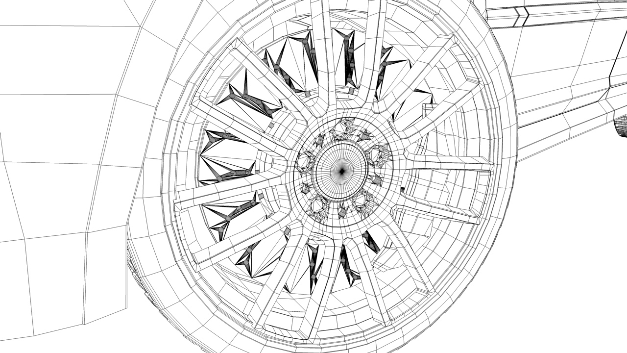 雷诺汽车3D模型 renault car models - C4D之家 - Clio Wheel wire.jpg