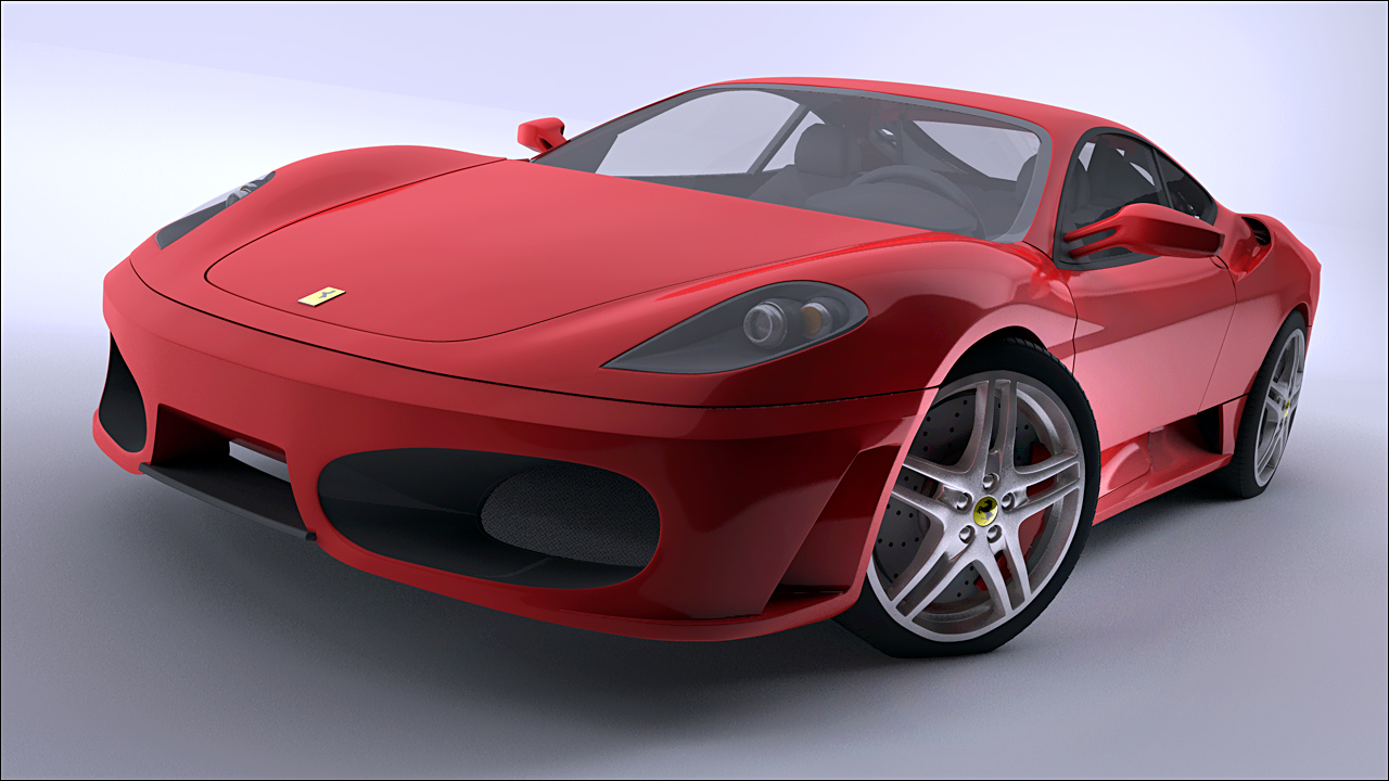 法拉利汽车3D模型 Ferrari F430 car models - C4D之家 - F430 Front.jpg