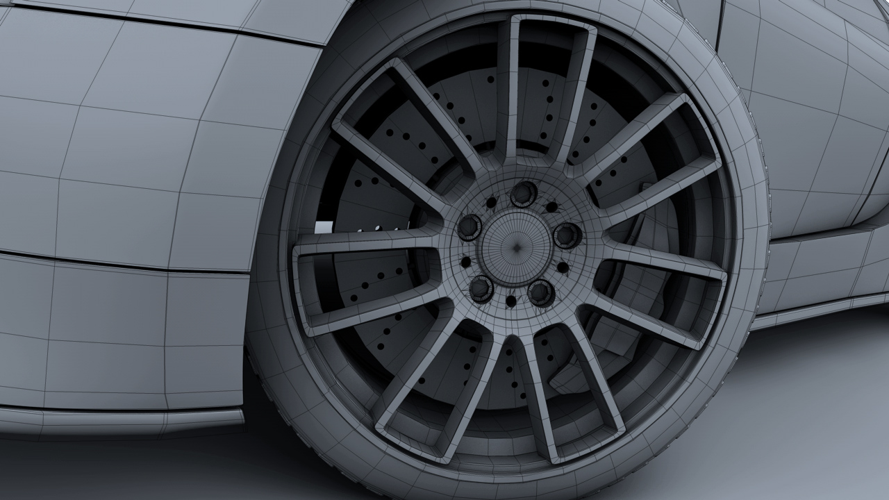 [C4D汽车模型]布加迪威龙3D模型 Bugatti Veyron - C4D之家 - Wheel Wire.jpg