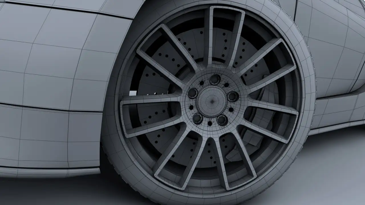 [C4D汽车模型]布加迪威龙3D模型 Bugatti Veyron - C4D之家 - Wheel Wire.jpg