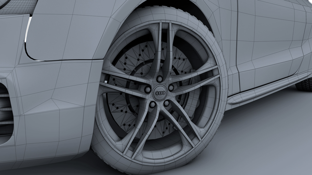 [C4D汽车模型]奥迪S5 Audi 3d models