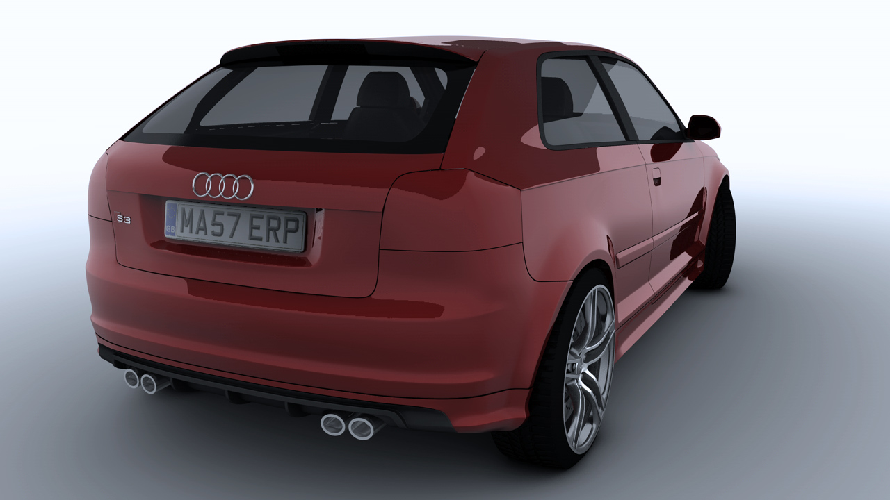 [C4D汽车模型]奥迪S3 Audi car 3d models - C4D之家 - S3 Back Right.jpg