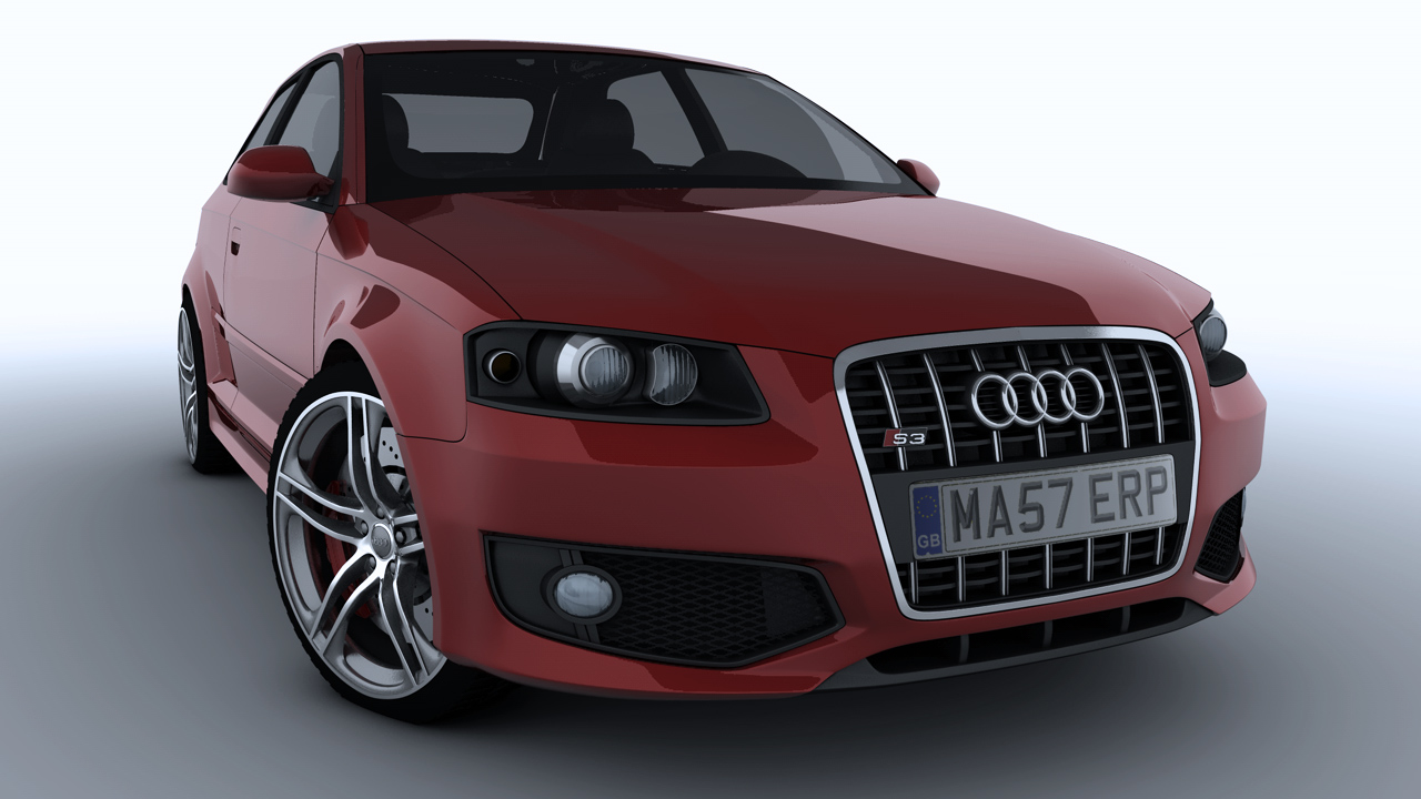 [C4D汽车模型]奥迪S3 Audi car 3d models - C4D之家 - S3 Front Left.jpg
