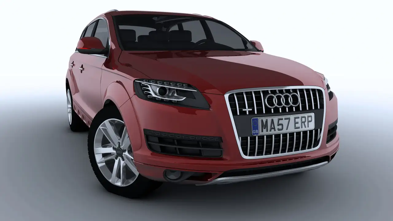 [C4D汽车模型]奥迪Q7 3D模型 audi q7 car 3d models - C4D之家 - Q7 front Left.jpg