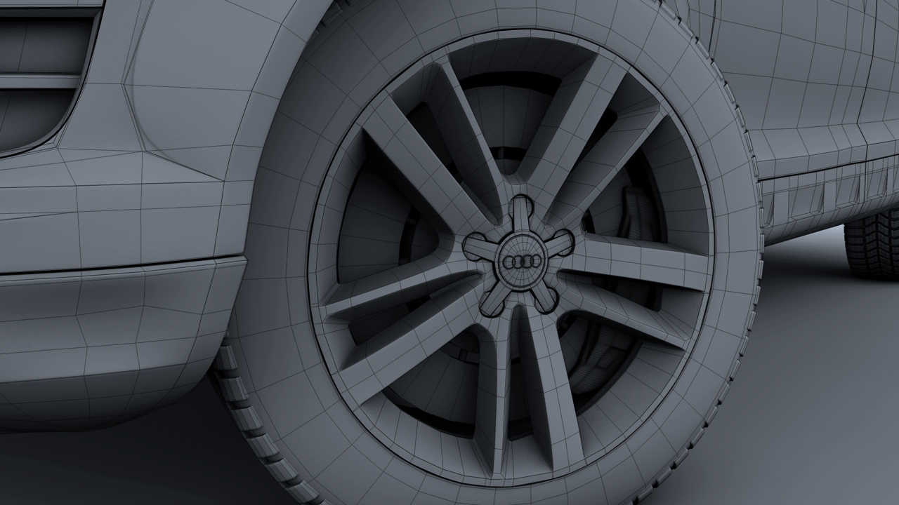 [C4D汽车模型]奥迪Q7 3D模型 audi q7 car 3d models