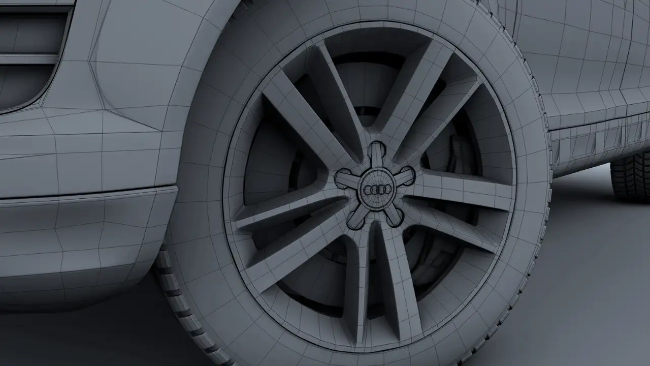 [C4D汽车模型]奥迪Q7 3D模型 audi q7 car 3d models