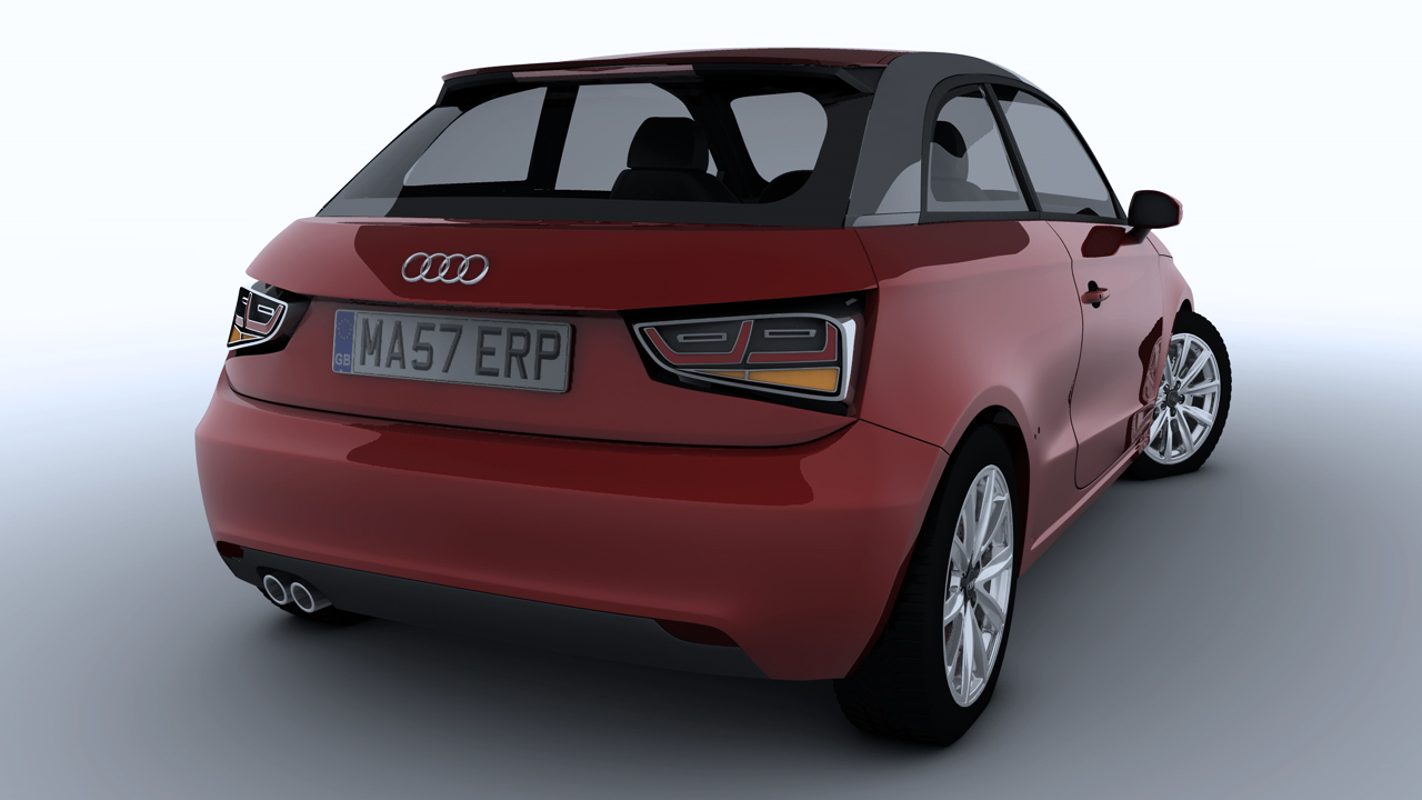 [C4D汽车模型]奥迪A1 3D模型 audi A1 car 3d models - C4D之家 - A1 Back Right.jpg