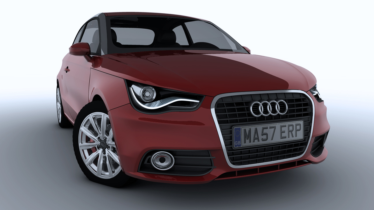 [C4D汽车模型]奥迪A1 3D模型 audi A1 car 3d models - C4D之家 - A1 Front Left.jpg