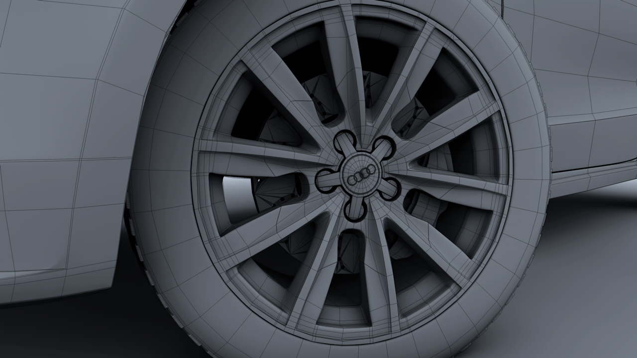 [C4D汽车模型]奥迪A1 3D模型 audi A1 car 3d models