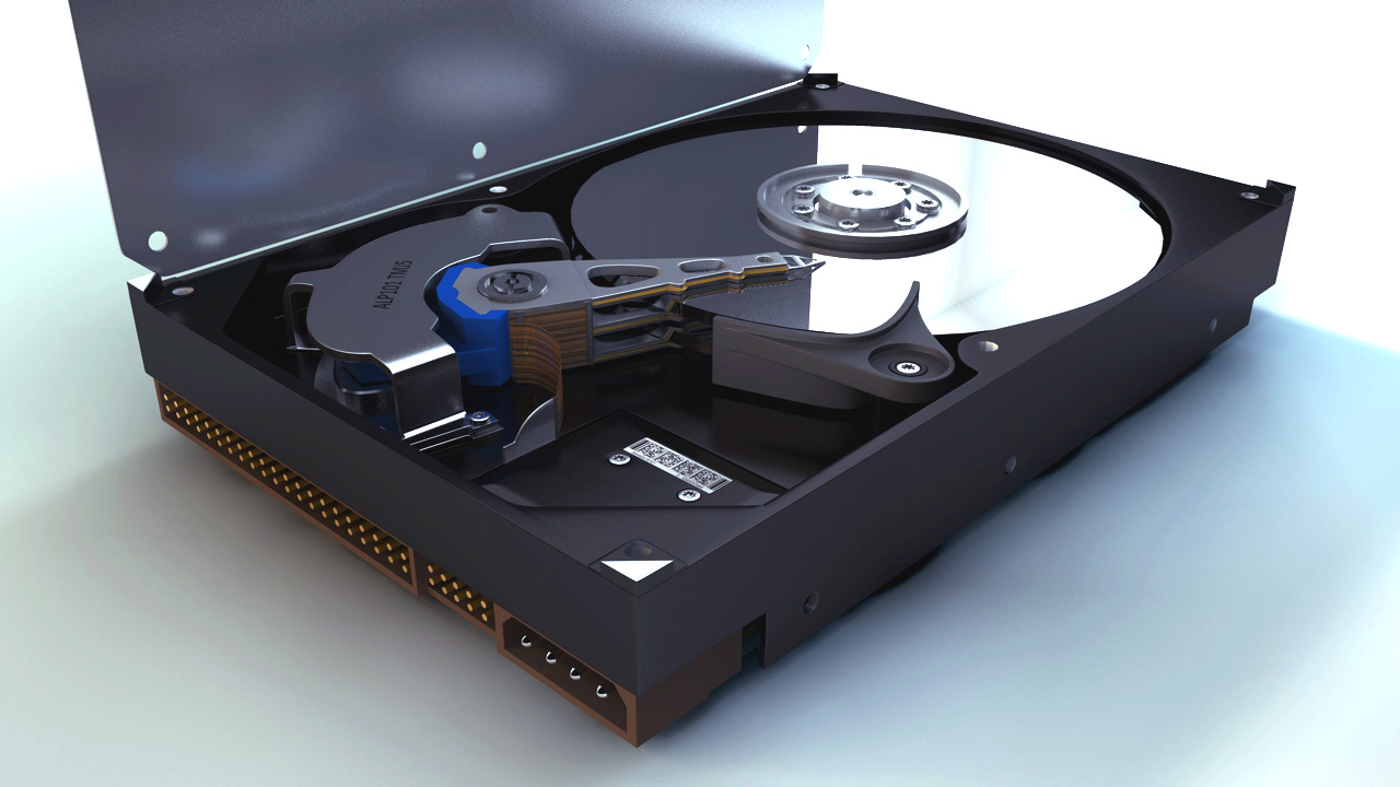 IDE电脑硬盘3D模型 IDE Hard Drive - C4D之家 - Full open drive Main Product Render.jpg