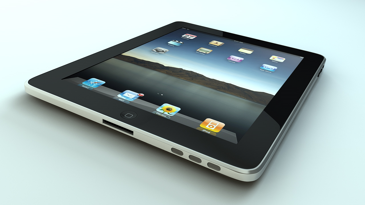 ipad平板电脑3D模型 苹果（Apple） - C4D之家 - front.jpg