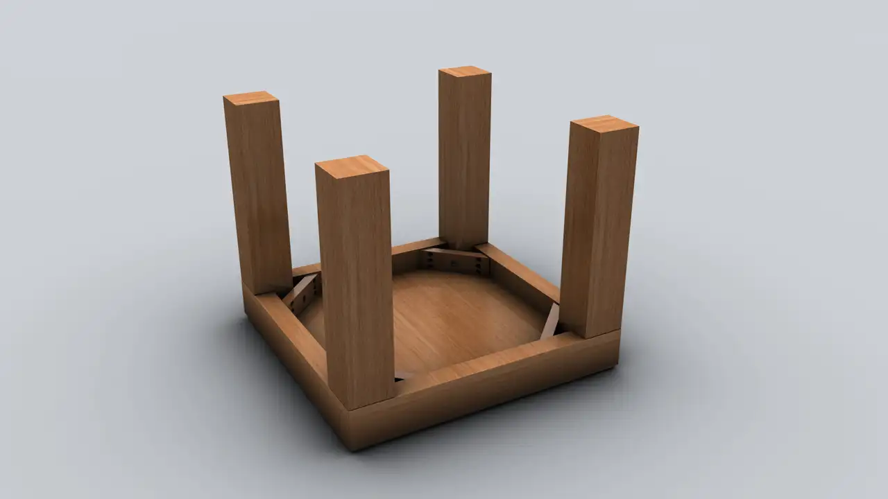 实木方凳3D模型 Table 3D models - C4D之家 - Table bottom.jpg
