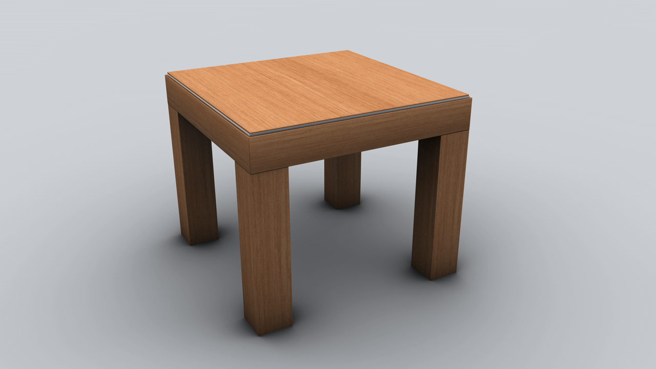 实木方凳3D模型 Table 3D models - C4D之家 - Table Top.jpg