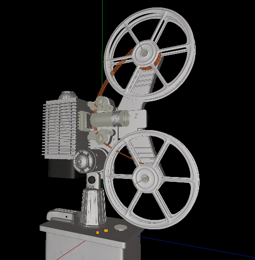 电影放映机3D模型 Movie projector R3D - C4D之家 - Snip20130919_1.png