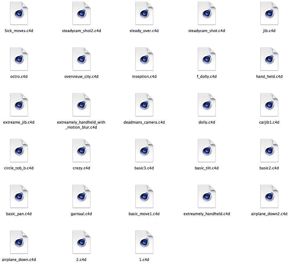 28个C4D摄像机预设工程合集包 Camera Presets works - C4D之家 - Snip20130919_23.png