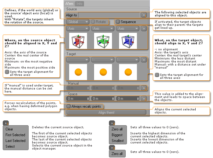 C4D 对齐插件 (Align Them) Z汉化