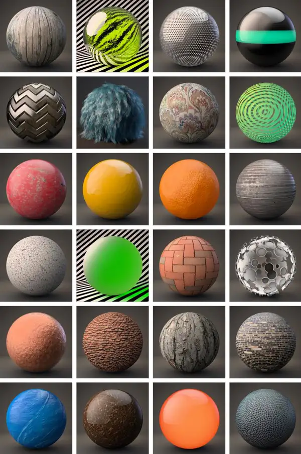 GSG-C4D New Texture Kit Pro 新材质预设包