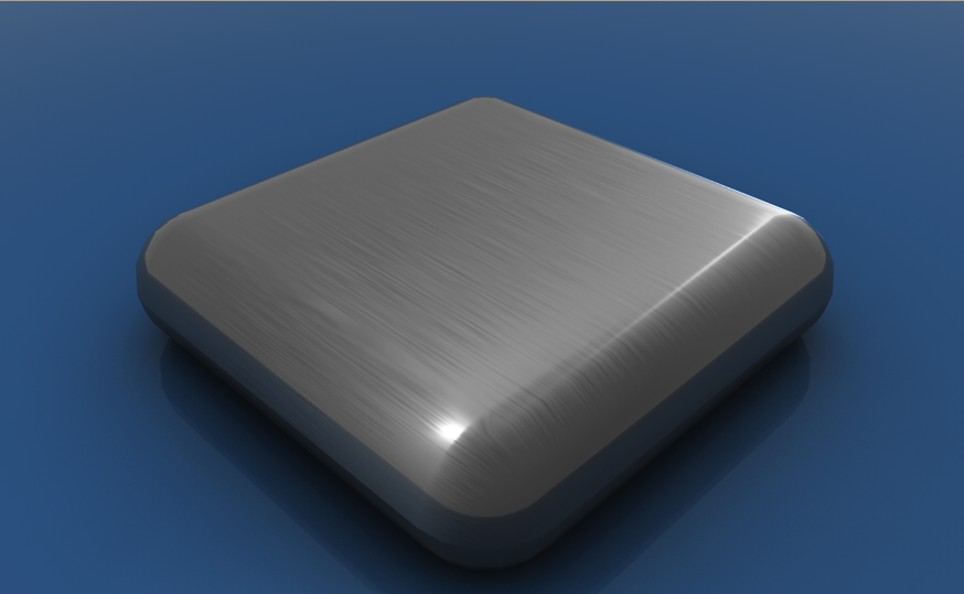 [C4D材质]拉丝不锈钢