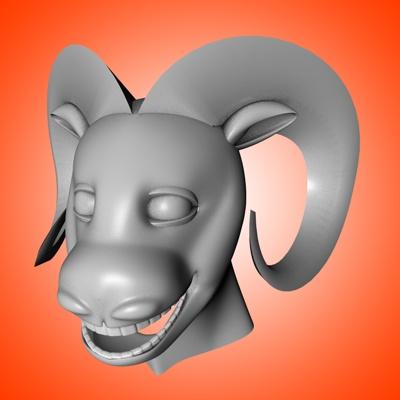 羊头3D模型 RAM HEAD - C4D之家 - pictures.jpeg