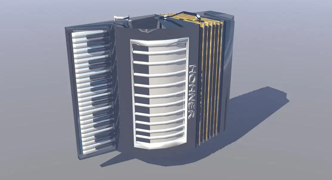 手风琴钢琴3D模型 Accordion Piano